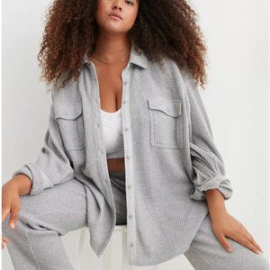 Aerie LumberJane Waffle Shirt, Size Small